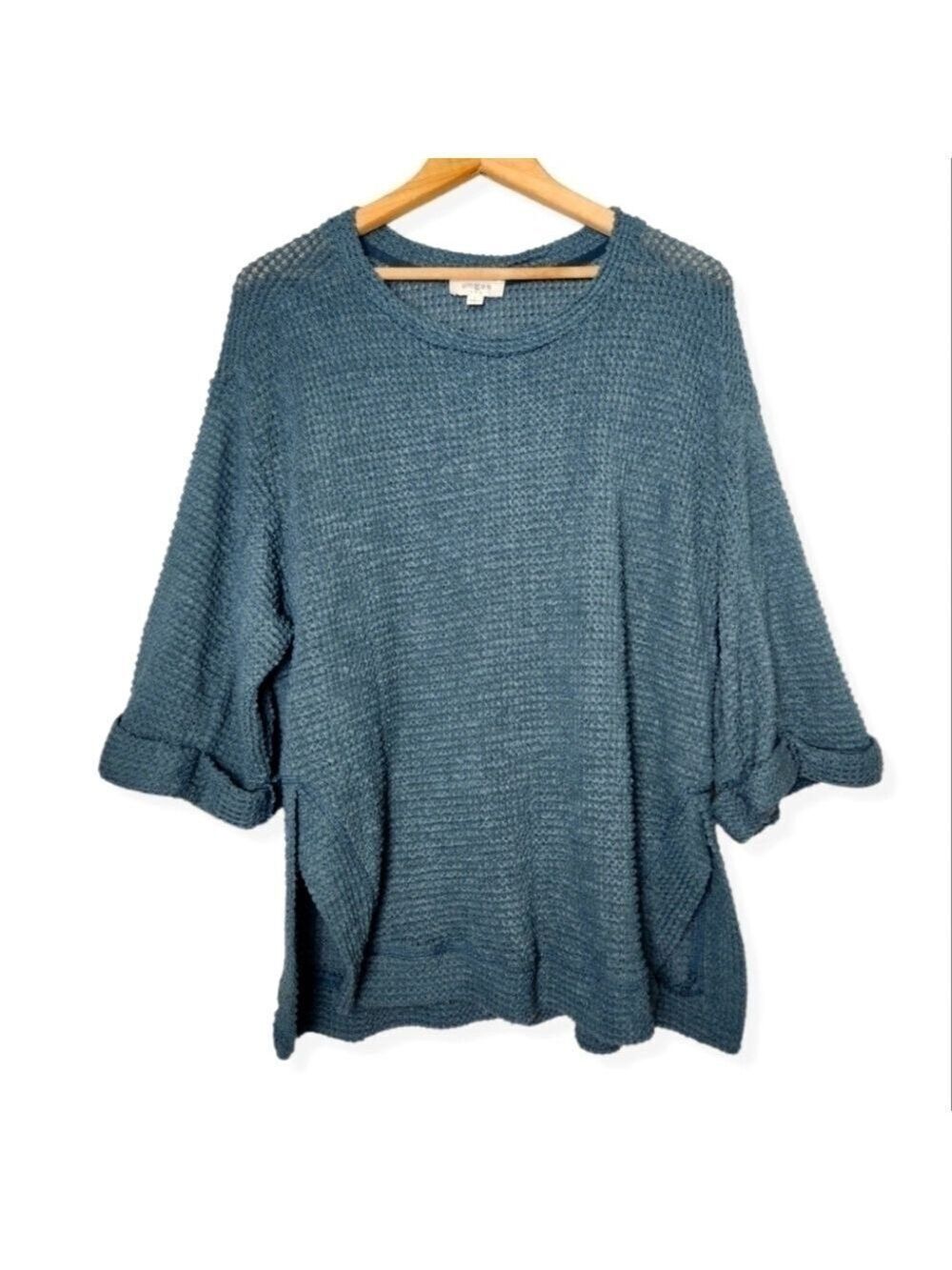 𝅺Umgee Open Knit Oversized Sweater Pullover